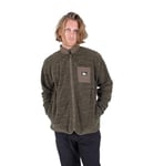 Hurley Woodland Burrito Fermeture Éclair Pull, Vert Olive, M Homme