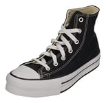 CONVERSE Mixte Enfant Chuck Taylor All Star Eva Lift Canvas Platform Flat-Sheets, Black White Black, 37.5 EU