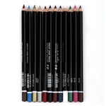 12pcs Eyeliner Pencil Waterproof Eye Liner Pen Makeup Beauty Cosmetics Tool ( UK