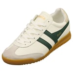 Gola Torpedo Womens Casual Trainers in Off White Green - 3 UK