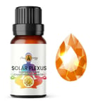 Chakra Pure Essential Oil - SOLAR PLEXUS - With Amber Crystal Chips - 10ml