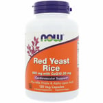 Now Foods, Red Yeast Rice, 120 Veg Capsules  600mg with coq10 30mg