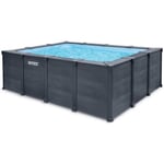 Piscine tubulaire rectangulaire Intex Graphite 4 x 3 x 1,24 m 400 x 300 x 124 cm Gris