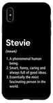 Coque pour iPhone XS Max Stevie Définition du nom Dictionnaire amusant