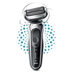 Braun Series 7 71-S1000s Rasoir Électrique Pour Hommes, Argent, 360° Flex, Wet & Dry, Rechargeable, Rasoir Sans Fil