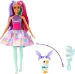 Barbie A Touch of Magic Doll & Accessories, The Glyph with Fantasy Outfit, Pet,