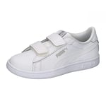 PUMA Unisex Kids' Fashion Shoes SMASH 3.0 L V PS Trainers & Sneakers, PUMA WHITE-COOL LIGHT GRAY, 32.5