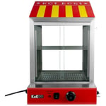 Kukoo - Cuiseur Vapeur Commercial pour Hot Dog Machine à Pain Saucisses 2000W En Acier Inoxydable à 2 Niveaux Température 30° à 110° Ajustable [Pince