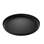 Alessi Jm14/35 BT - Plateau Design Rond en Acier Coloré avec Résine Époxy et Design en Relief, Noir, 35 cm