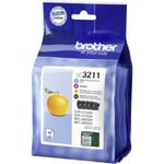 Brother LC3211VALDR - bläckpatronpaket, 4 färger