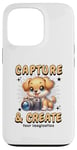 iPhone 13 Pro Cute Camera Dog Photographer Photo Capture & Create Puppy Case