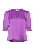 D6Cascais Silk Blouse Purple Dante6