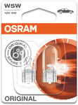 Osram Original - Lyspære W5W 5W 12 V 2-pakning