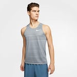 Nike M Nk Dry Miler Tank Top - Smoke Grey/Heather/(Reflective Silver), Small