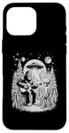 iPhone 16 Pro Max Bigfoot Funny Bigfoot Play Guitar with Alien Cute UFO Alien Case