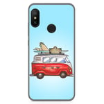 Housse En Gel TPU Pour XIAOMI REDMI 6 PRO / Mi A2 LITE Design FURGONETA Dessins