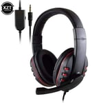 black red Casque de jeu filaire avec microphone, PC, ordinateur, ordinateur portable, PS4, PS5, Play Station 4, 5, Nintendo Switch, tablette, casque de jeu ""Nipseyteko