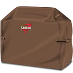 KESSER® BBQ Premium Housse de barbecue Barbecue à gaz Couverture de barbecue Couvercle résistant aux intempéries - pour barbecues Weber, Brinkmann, Housse de protection 147 x 61 x 122 cm BxTxH, Marron