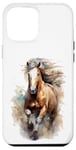 Coque pour iPhone 12 Pro Max Majestic Horse – Hommes, femmes et petites filles, équitation, couleur