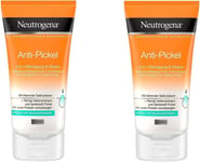 Neutrogena Visibly Clear Anti-Acne 2-In-1 Cleaning & Mask/Cleansing Face Mask wi