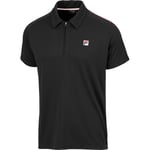 Fila Harry Polo T-skjorte Herre - Svart - str. 2XL