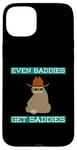 Coque pour iPhone 15 Plus Even Baddies Get Saddies Funny Sloth Cowboy Blague