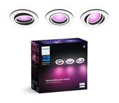 Philips - SETTI 3xLED RGBW Himmennettävä riippuva kattovalaisin Hue CENTURA 1xGU10/4,2W/230V