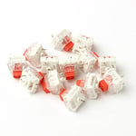 Kailh Box Lot de 10 interrupteurs tactiles à clic 3 broches IP56 résistants à l'eau Compatible Cherry MX Orange brûlé