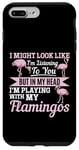 Coque pour iPhone 7 Plus/8 Plus Flamingo - But in my head I'm playing with my flamants roses