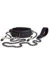 Dark Desire Collar With Nipple Clamps & Leash