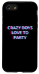 Coque pour iPhone SE (2020) / 7 / 8 Crazy Boys Love To Party Rave Club Festival Raver Boy