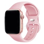 Silikonrem för Apple Watch Band 44mm 40mm 45mm 42-38-41mm original 1:1 armband iwatch series 8 7 se 3 4 5 6 9 ultra 2 49mm 24 Vintage rose 49mm-42-44-45mm S-M