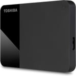 Canvio Ready de 1 To Disque dur externe portable de 2,5 pouces avec USB 3.2 Gen 1 haut débit, compatible avec Microsoft Windows 8.1, 10, 11 et macOS, noir (HDTB410EK3AA)