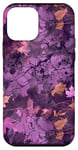 Coque pour iPhone 12 mini Violet abstrait Floral Frogskin Ozark Timber Duck Camo