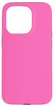 Coque pour iPhone 15 Pro Couleur rose vif simple