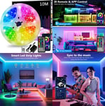 Led Strip Light, 10m Lights, Cuttable Light Strips with Smart App 10M 