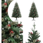 Vidaxl - Sapin de Noël avec pommes de pin Vert 195 cm pvc et pe - sapin de Noël artificiel - sapins de Noël artificiels - Home & Living - Vert