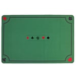 MGM GAMES Tapis Cartes-140352-Vert-Antidérapant-2 à 6 Joueurs-Cartes à Jouer-Jeux de Société-Confortable-Belote-Poker-Tarot-Contrée-60 cm x 40 cm, 140352