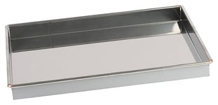 GOBEL - Plaque de cuisson en acier inoxydable - Caisse à génoise inox qualité professionnelle - 38 x 23 cm - Fabriqué en France