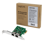 LOGILINK 2-porters Gigabit LAN PCI Express-kort