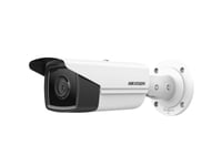 Hikvision Exir Bullet Network Camera Ds-2Cd2t43g2-4I - Nätverksövervakningskamera - Dammtät/Vattentät - Färg (Dag&Natt) - 4 Mp - 2688 X 1520 - M12-Montering - Fast Lins - Lan 10/100 - Mjpeg, H.264, H.265, H.265+, H.264+ - Likström 12 V/Poe Klass 3