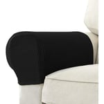 Set om 2 Jacquard Stretch Soffa Fåtölj Armstödsskydd Anti-Slip Möbelskydd Armstöd Överdrag för Soffa Recliner