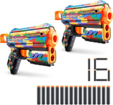 X-Shot Skins Flux Striper 2 Pack (16 Darts), Foam Dart Blaster, Toy Gun, Air Po