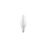 Ampoule led flamme dépolie E14, 4W, blanc chaud.