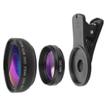 Apexel 2-in-1 Wide Angle and Macro Lens - objektiv - vidvinkel