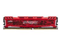 Ballistix Sport LT - DDR4 - module - 8 Go - DIMM 288 broches - 2400 MHz / PC4-19200 - CL16 - 1.2 V - mémoire sans tampon - non ECC - rouge