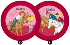 Lot de 4 assiettes Bibi & Tina avec chevaux PP