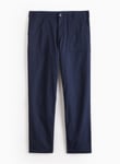 Tu Navy Straight Leg Utility Trousers 36S male