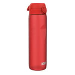 Ion8 Gourde 1l, 1000ml, Anti-Fuite, Facile à Ouvrir, Verrouillage Sécurisé, Poignée de Transport, Lavable en Lave-vaisselle, Sans BPA, Idéale pour le Sport et la Salle de Sport, Rouge