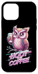 iPhone 12 mini Funny Owl Hoot For Coffee Lovers Case